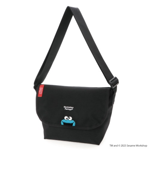 Nylon Messenger Bag JR Back Pocket W/ Divider Magnet 500D CORDURA SESAME ST