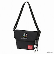 NYLON MESSENGER BAG BACK POCKET W/ DIVIDER MAGNET / MICKEY / 26