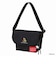NYLON MESSENGER BAG JR BACK POCKET W/ DIVIDER MAGNET / MICKEY / 26