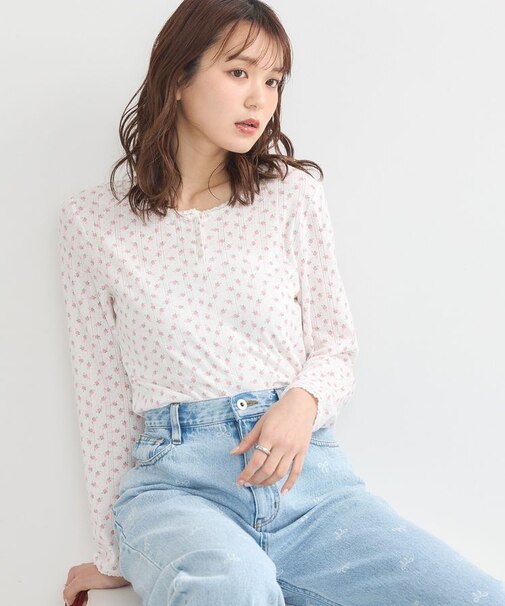 【WEB限定】アイレットジャカードタイトプルオーバー