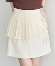 SET2点プリーツラップスカート+ミニスカート