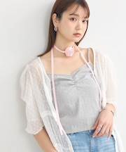 SET2点ローズモチーフチョーカー+キャミインナー