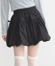 ダブルリボンバルーンミニスカート