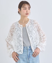レースZIPシャツ