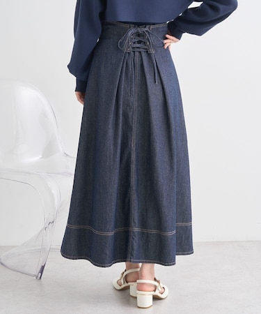 フロントZIPデニムスカート