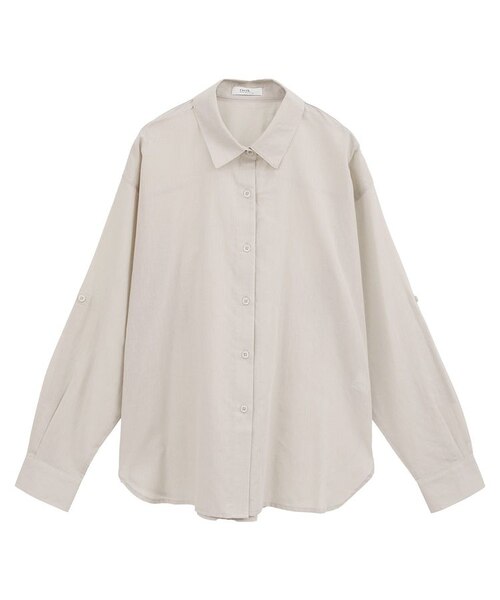 MIESROHE sustainableベーシックブロードシャツ free 綿麻混ベーシックシャツ｜アースミュージックアンドエコロジーの