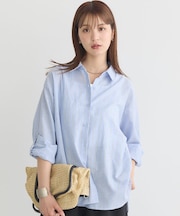 綿麻混ベーシックシャツ
