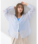 シアーストライプシャツ