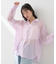 シアーストライプシャツ
