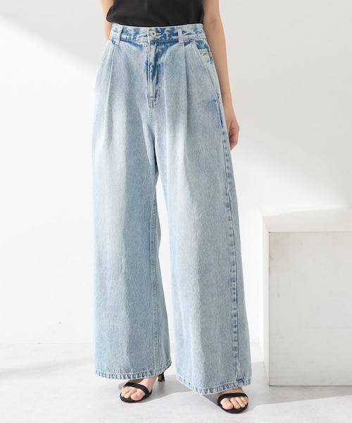 Martine Rose ロゴ刺繍デニムパンツ Martine Rose（マーティンローズ）デニムパンツ 青 サイズ:XS