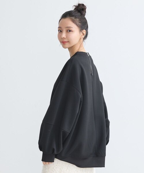 新品　yori　ダンボールニットチュニック yoriダンボールニットチュニックブラック