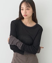 レイヤードシアープルオーバー