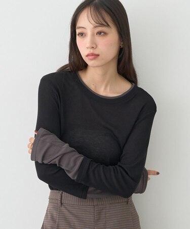 レイヤードシアープルオーバー