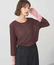 レイヤードシアープルオーバー