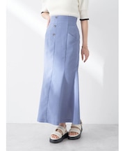 フロントボタンマーメイドスカート