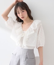 ラッフルカットショートボレロ