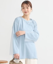 ラインストーンチュールドッキングプルオーバー