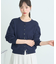 UVカット加工クルーネックニットカーディガン