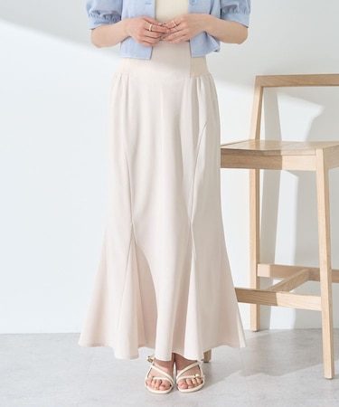 サイドリブパネルラインマーメイドスカート