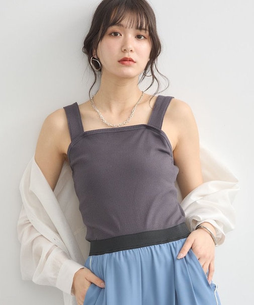 ワイドストラップキャミソール