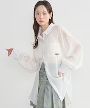 バックレースアップシャツ