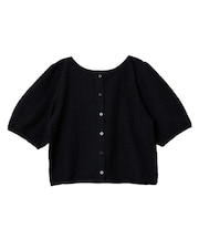 前後2wayパフスリーブカーディガン