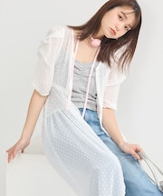 ドットドビーシアー羽織ワンピース