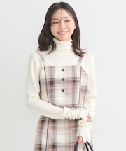 コットンツイルチェックビスチェ