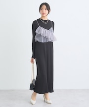 SET2点アシメチュールビスチェ+ワンピース