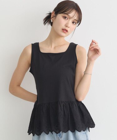 コットンレースヘムインナー