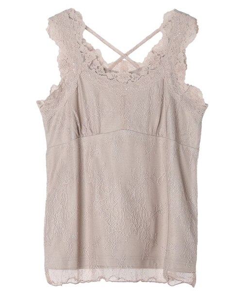 総レースキャミソール