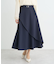 ベルト付きアシンメトリースカート