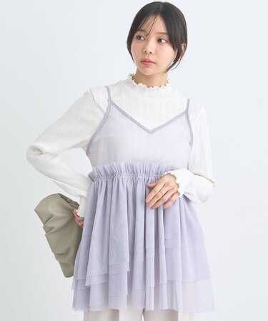 チュールティアードチュニック