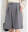 タックハーフパンツ