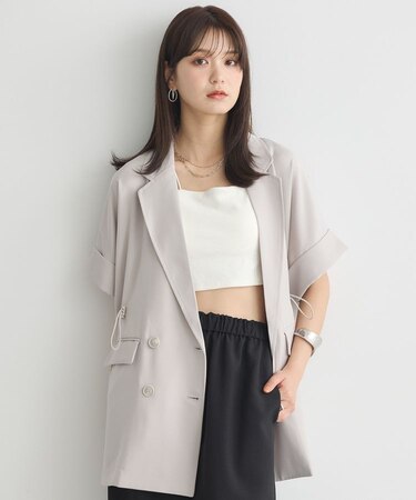 半袖サイドドロストジャケット