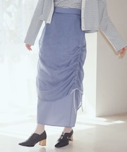 シフォンドロストレイヤードスカート