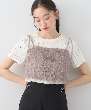 ラメミックスフェザービスチェ
