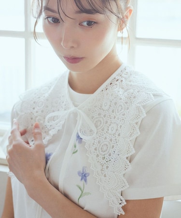 ケミカルレース付け襟