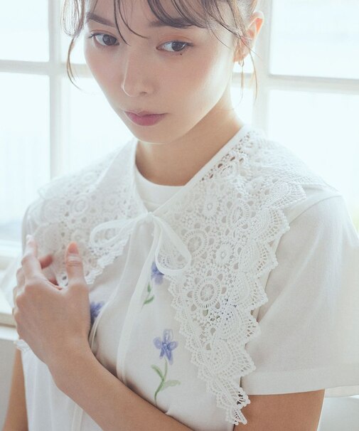 ケミカルレース付け襟