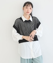 SET2点メッシュベスト+シャツ