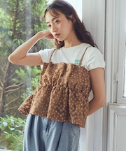 キラキラフラワー刺繍ビスチェ