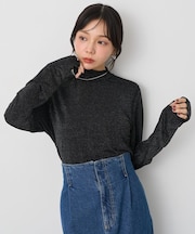 シアーラメハイネックプルオーバー