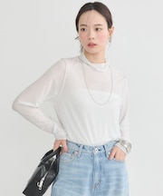 シアーラメハイネックプルオーバー