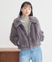 ファーショートコート