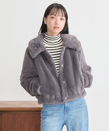 ファーショートコート