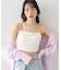 アシメショルダーショートキャミソール