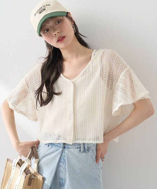 SET2点レースカーディガン＋レイヤードインナー