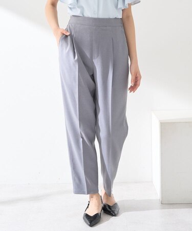 接触冷感テーパードパンツ