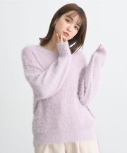 モヘヤライクレースニット