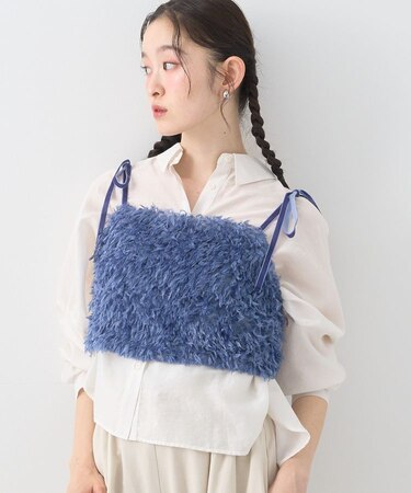 【WEB限定】ベロアリボンフェザービスチェ
